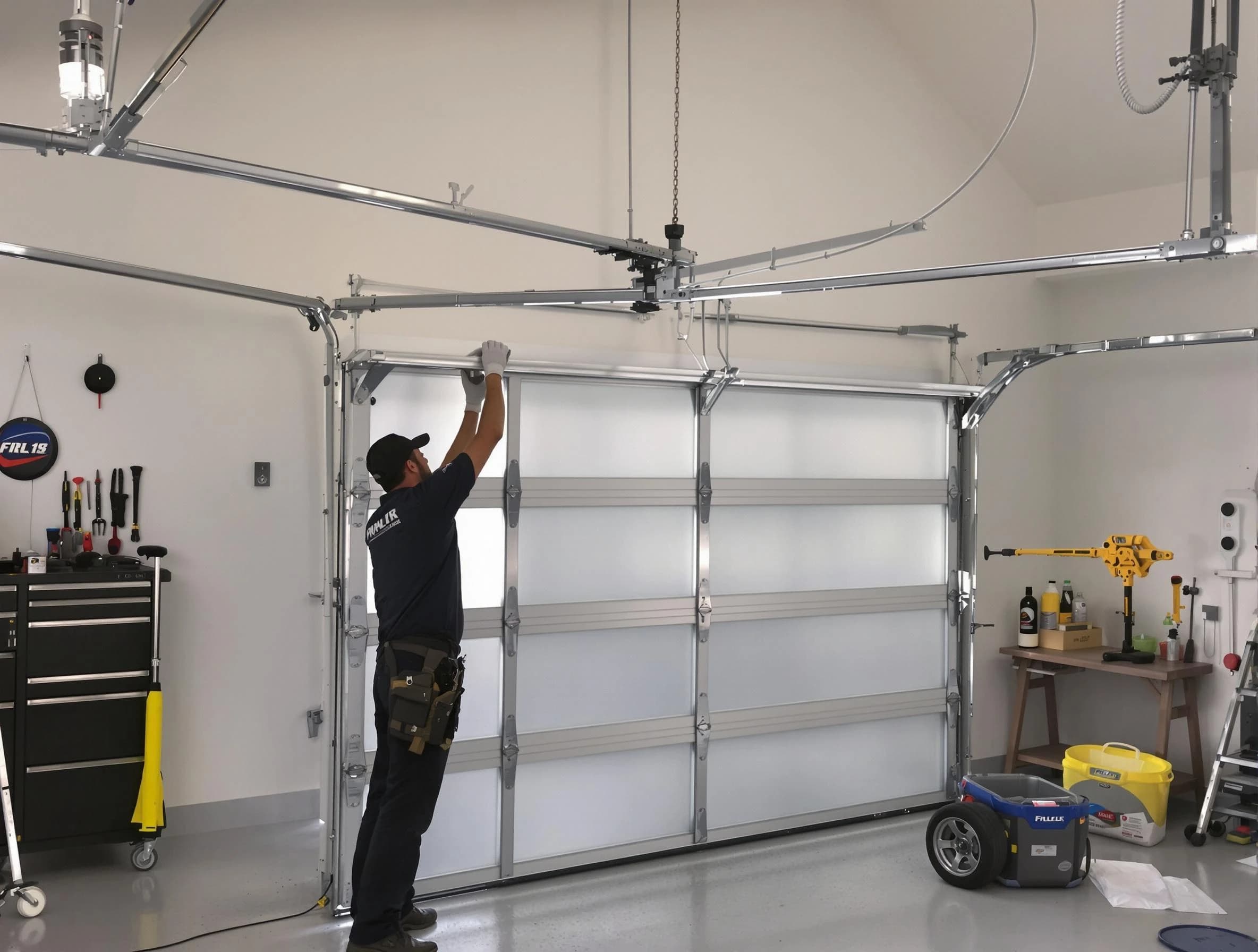 Hueytown Garage Door Repair certified team performing precision garage door installation in Hueytown