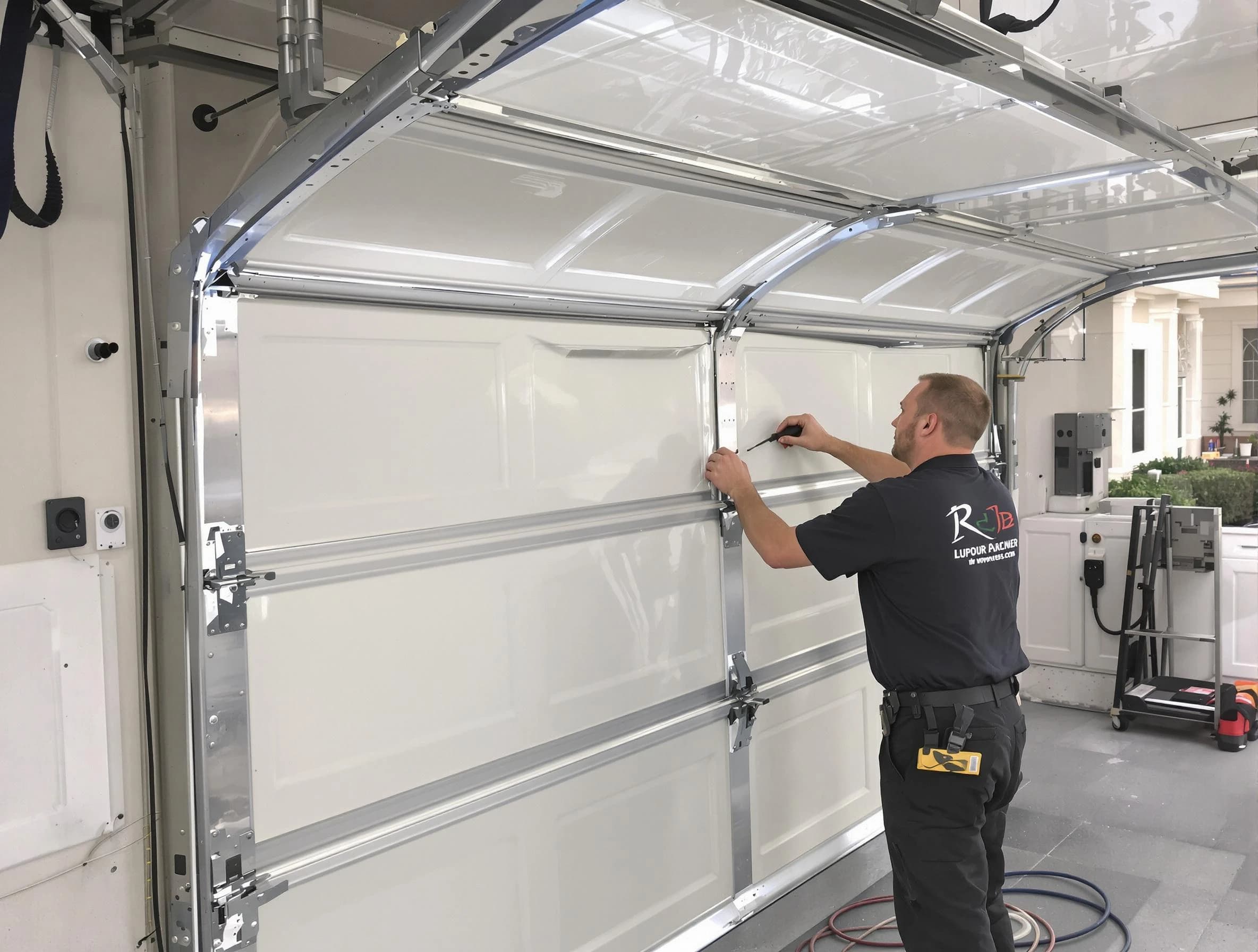 Hueytown Garage Door Repair professional performing panel repair in Hueytown