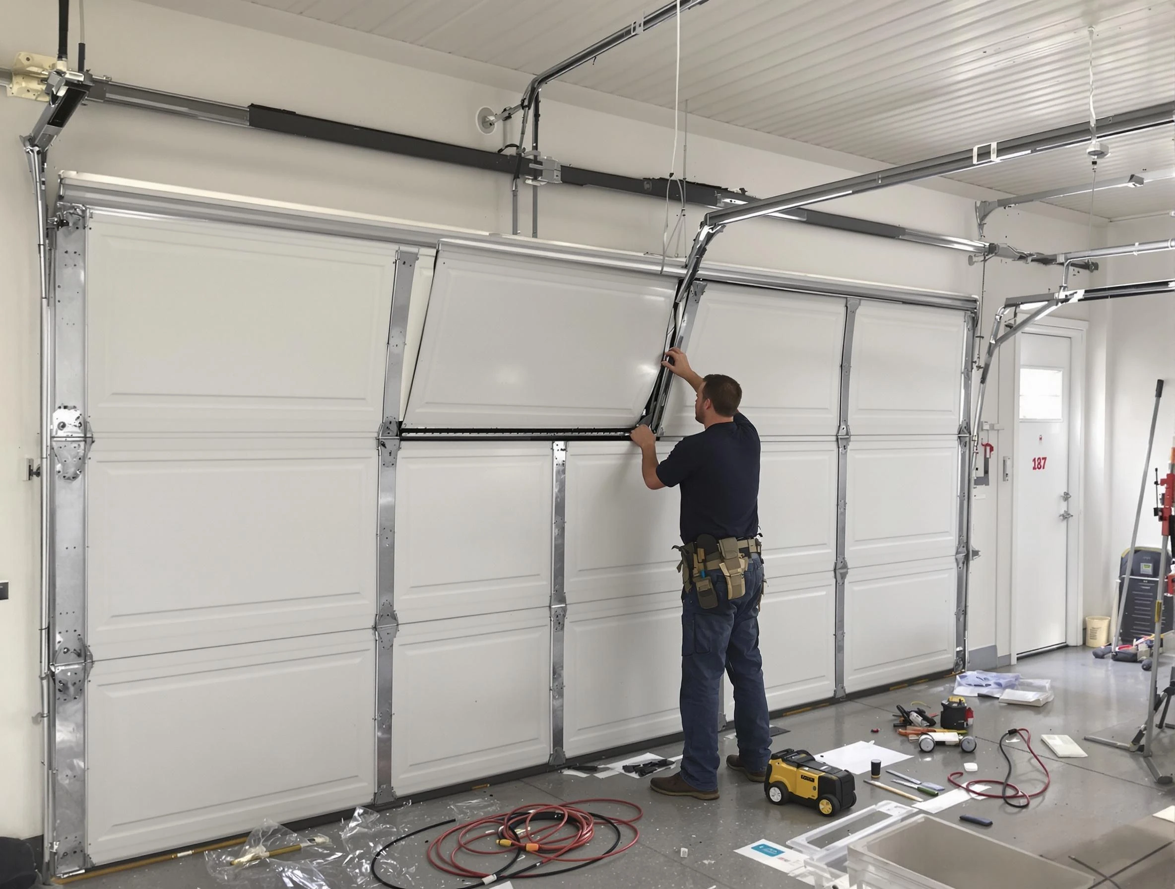 Garage Door Section Replacement in Hueytown